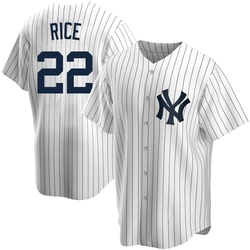Ben Rice Men's New York Yankees White Replica Home Jersey
